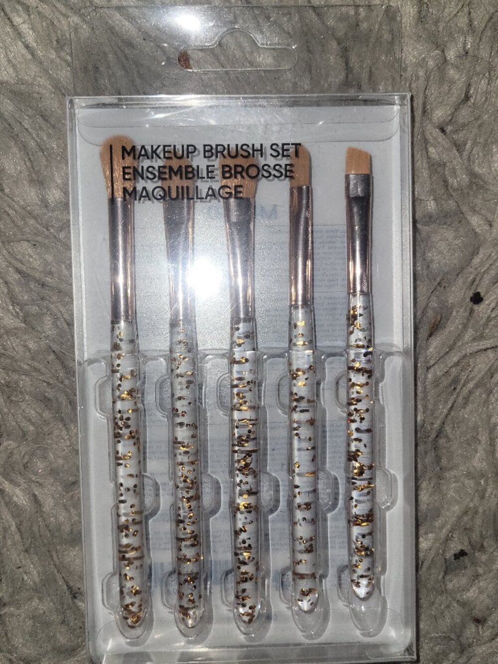 5 pc makeup brush set $1 with purchase